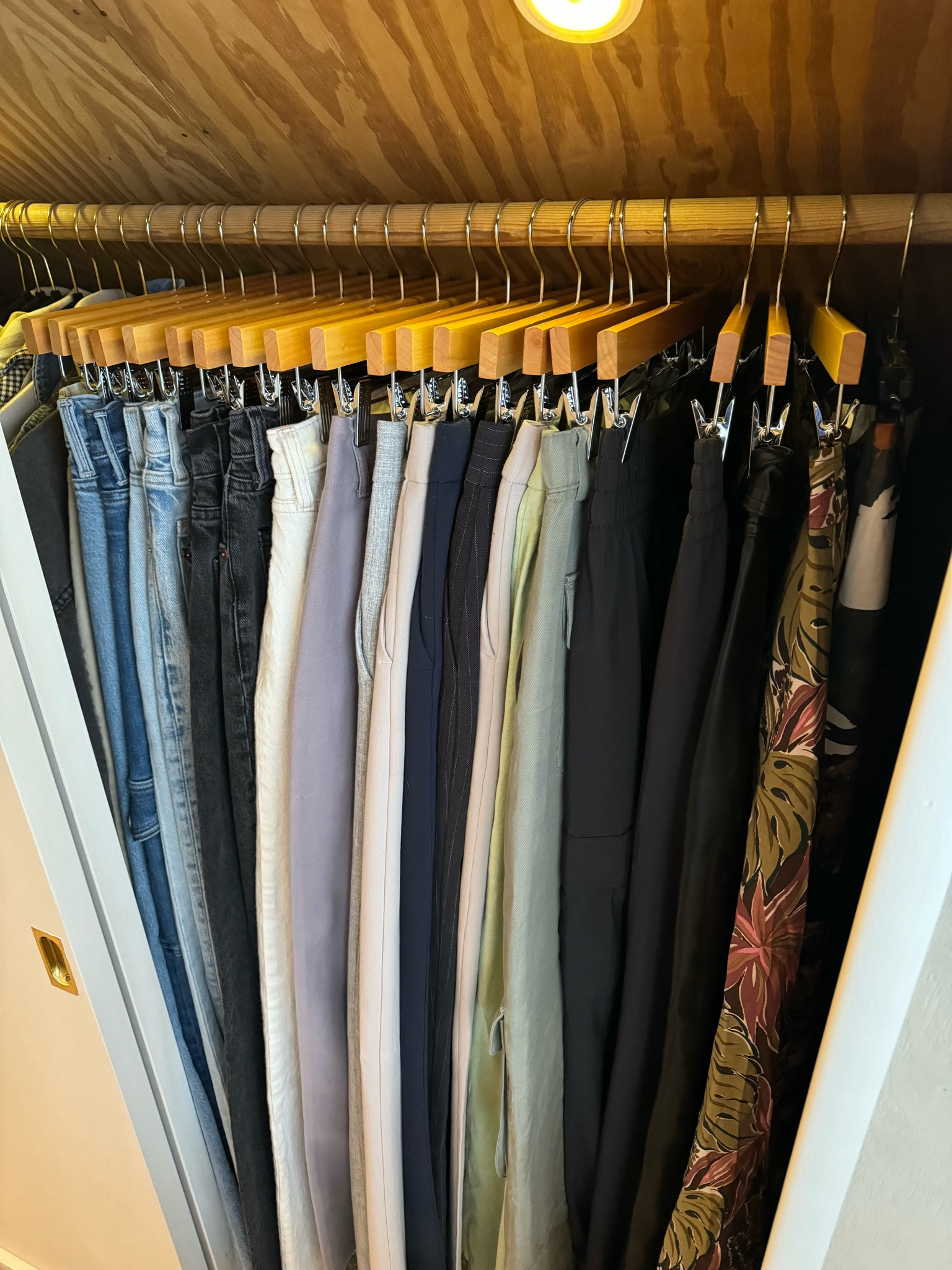 Pant hangers change the organization game!