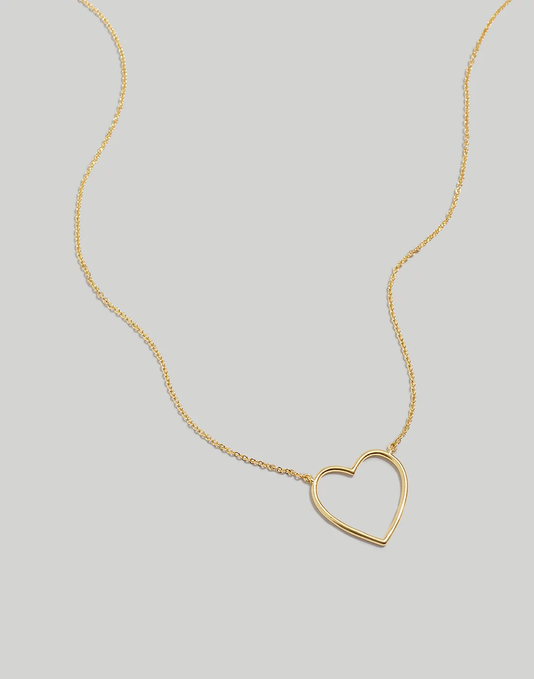 Open-Wire Heart Necklace | Madewell