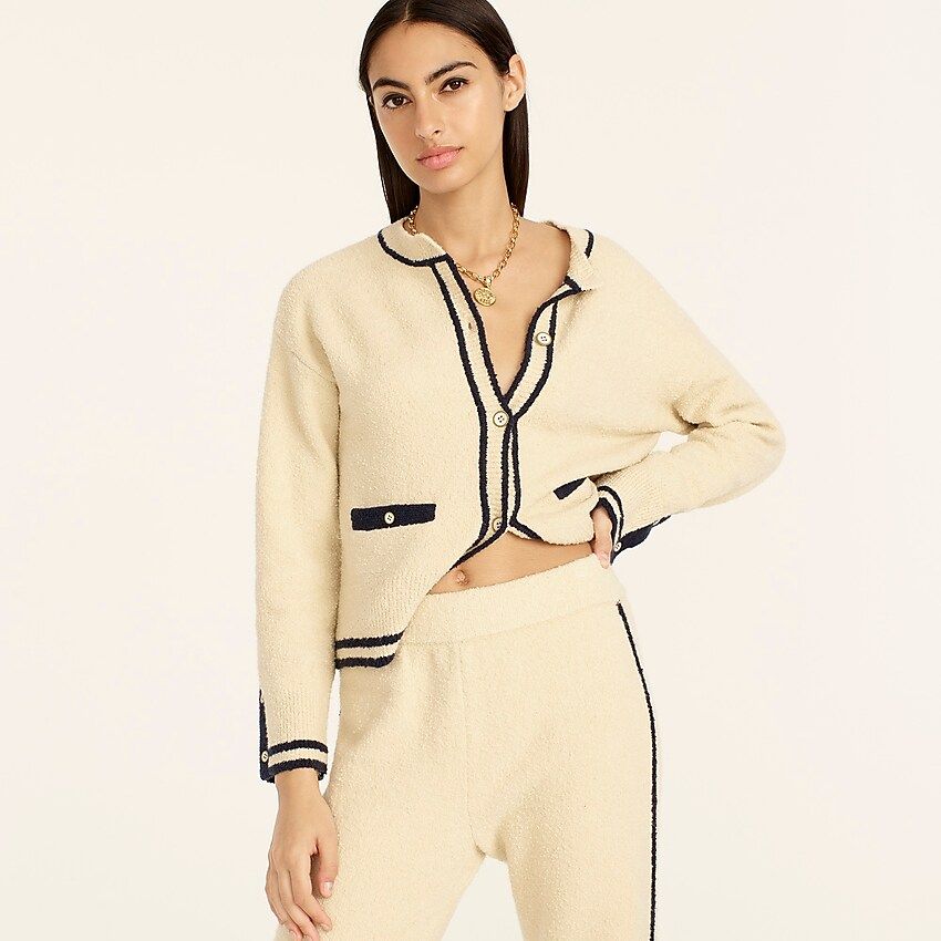 Cotton bouclé cardigan sweater | J.Crew US