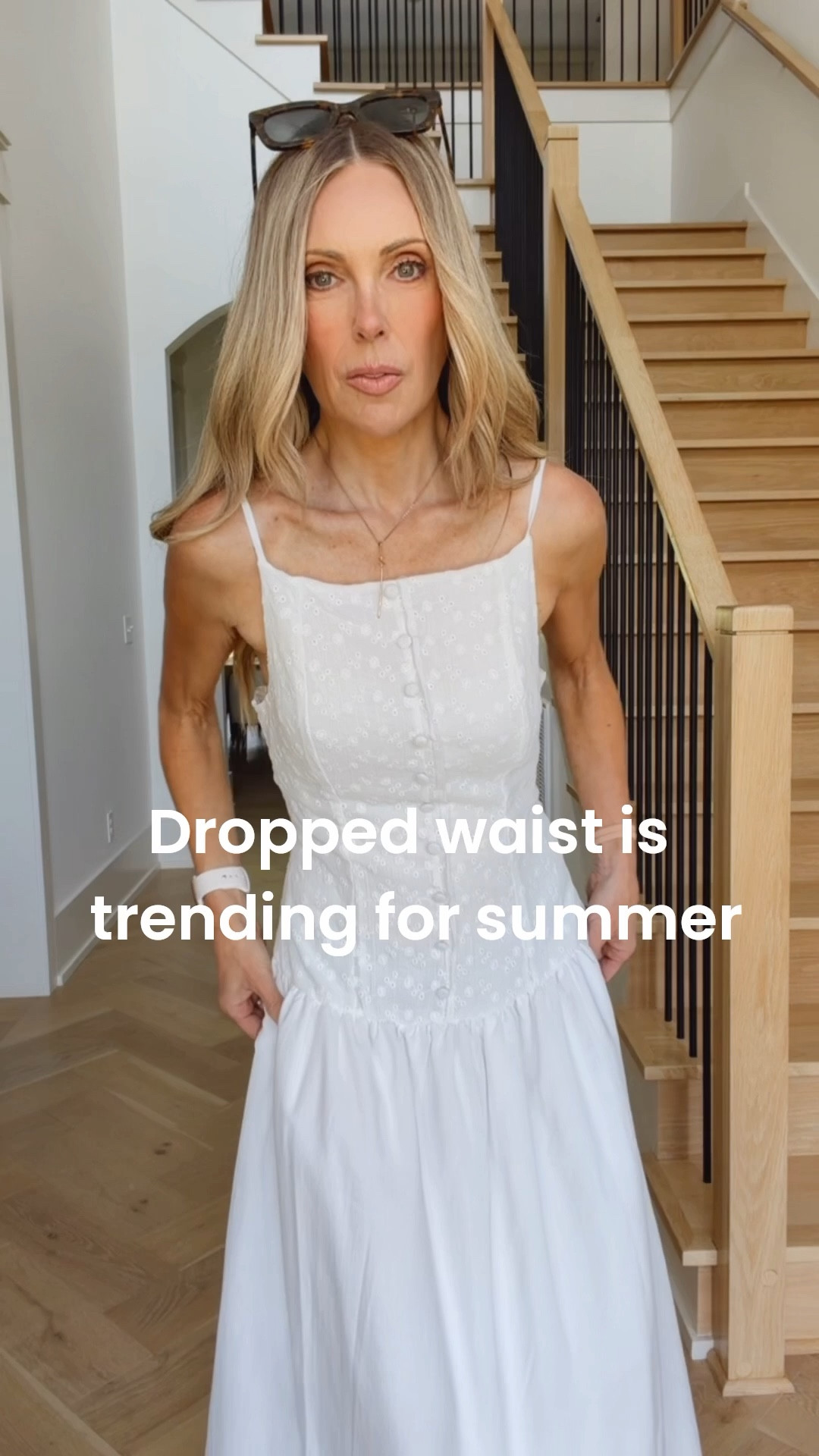 Inspired by vintage style, dropped waist dresses are trending everywhere for summer.  These are tailored well but they do sit right under your tummy so it can be a tricky fit if you are tummy conscious. This is an XS. 

#LTKmomlife #LTKdayinmylife #LTKootd