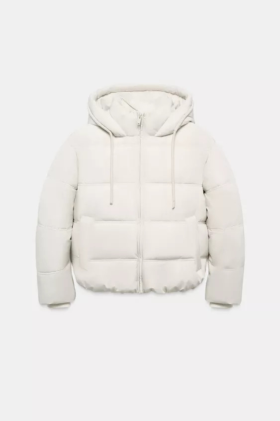 SHORT WATER-REPELLENT AND WINDPROOF HOODED ANORAK | Zara UK