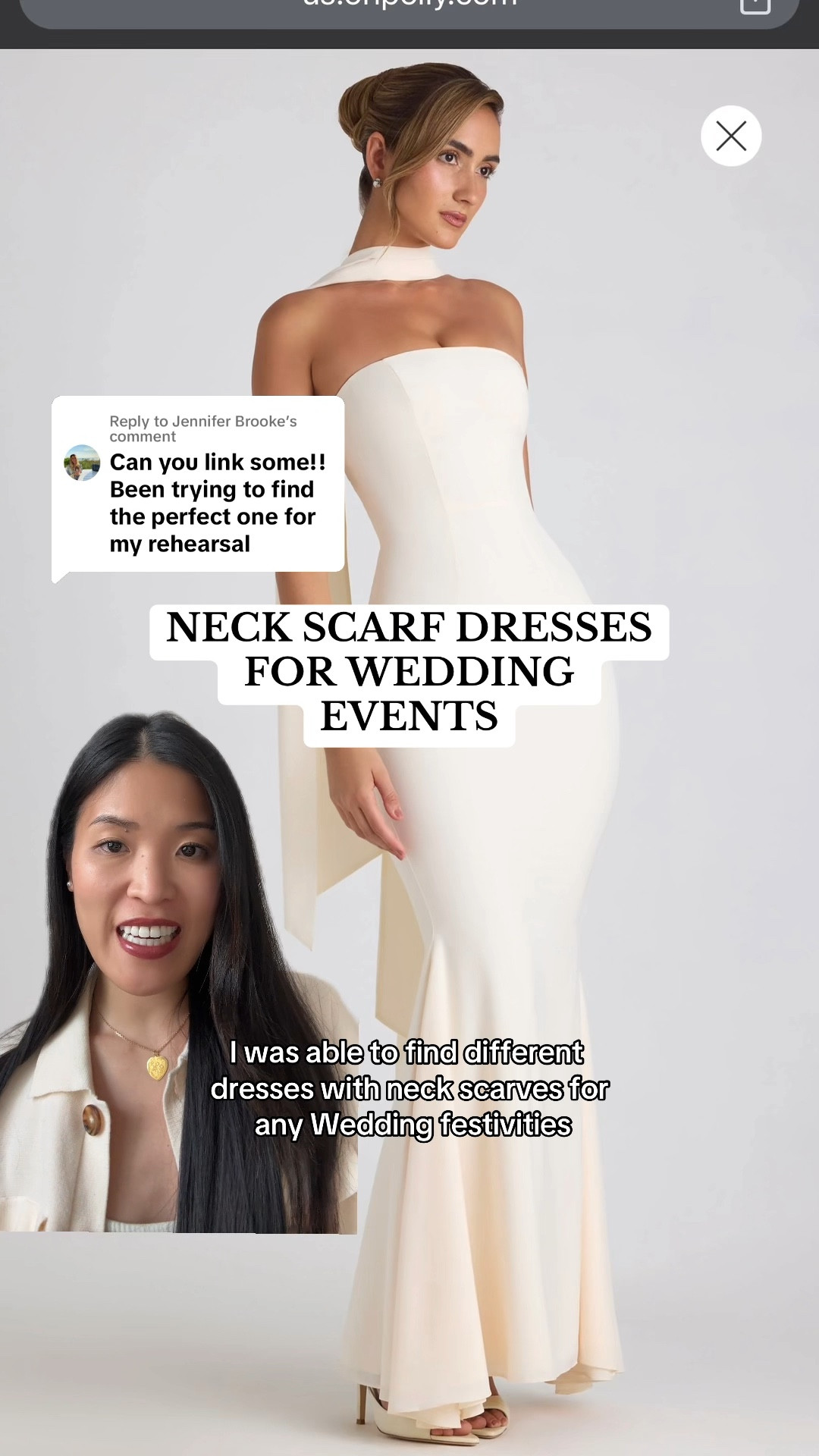 Neck scarfs are having its moment for weddings 🕊️🤍Add this chic accessory to your wedding wardrobe and you’ll stand out by looking so elegant on your wedding day #wedding #bridaldresses

#LTKSeasonal #LTKSaleAlert #LTKWedding