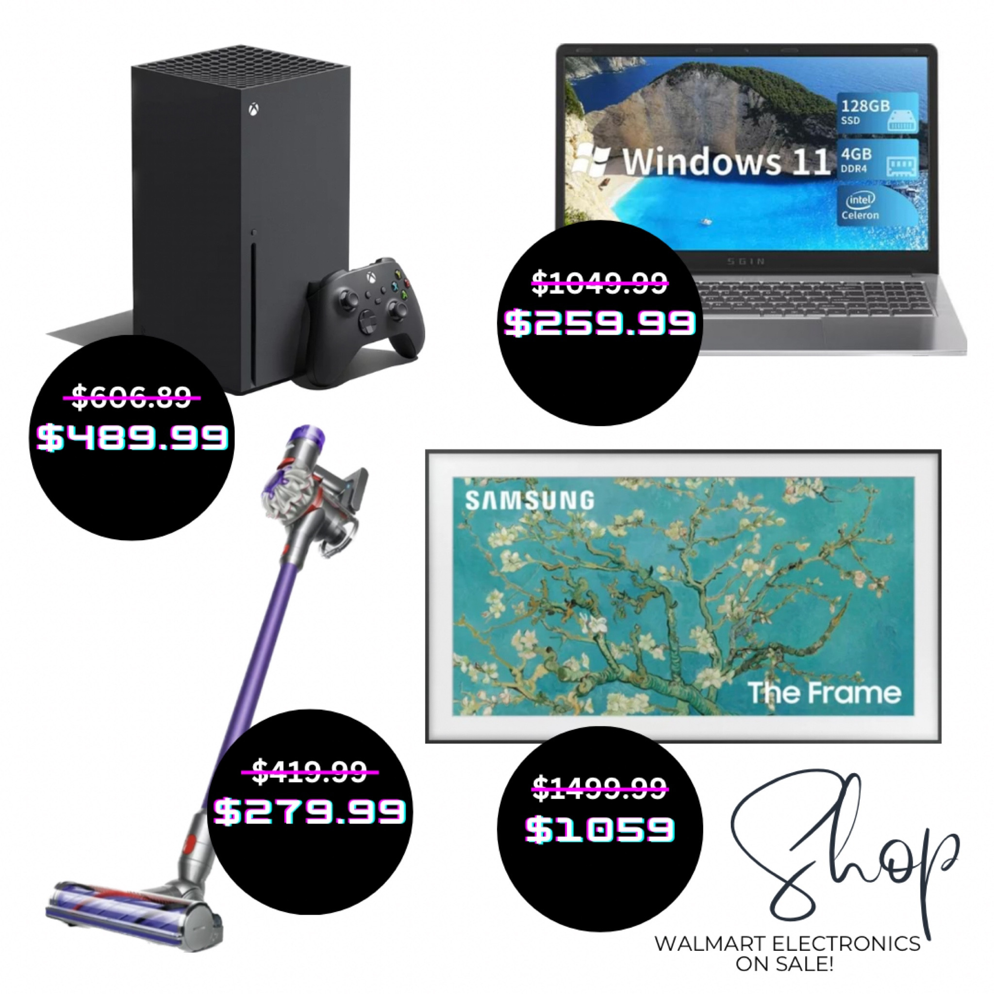 Walmart has incredible deals and sales on major electronics right now! We’re talking Dyson, Xbox, Windows laptops, TVs (and the new popular frame TV)! Gogogo I don’t know how long this will last!

#LTKxNSale #LTKFind #LTKsalealert