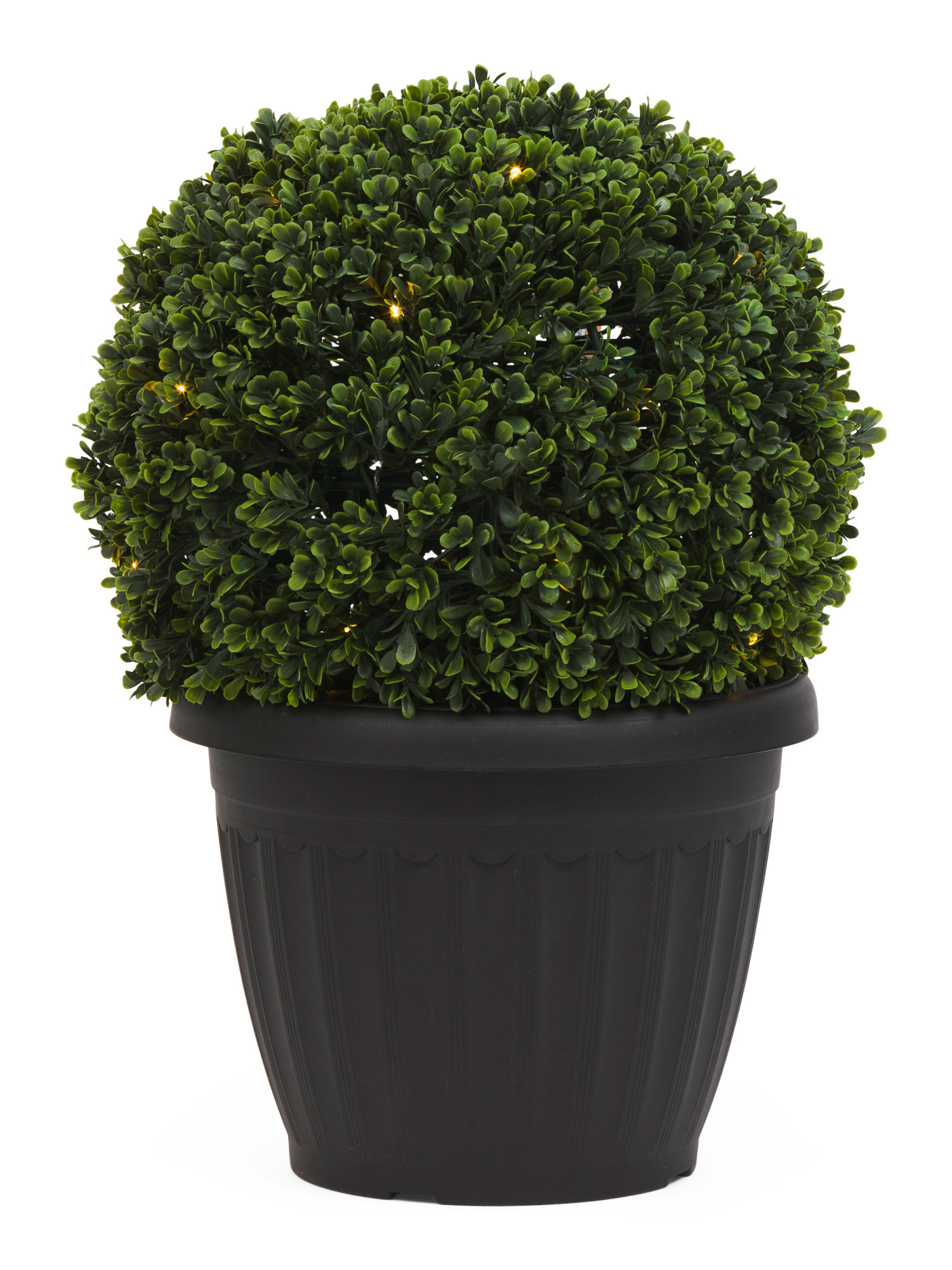20in Uv Resistant Led Lit Boxwood Drop In Topiary | TJ Maxx