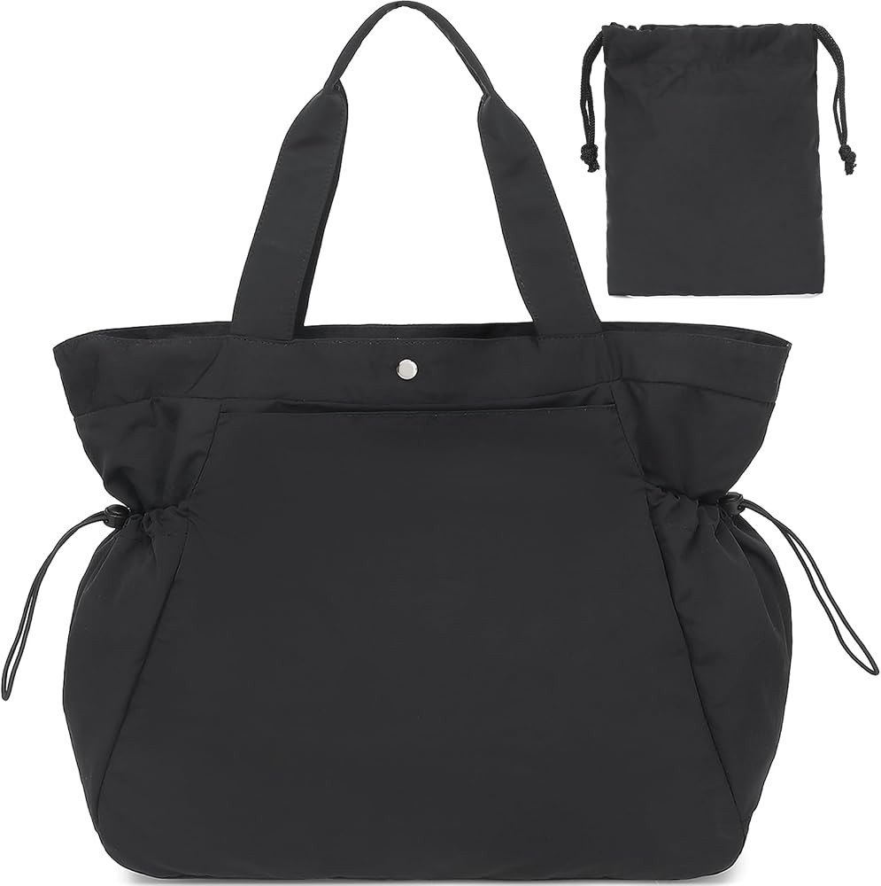 BTOOP Tote Bag for Women Foldable Beach Gym Bags Side-Cinch Nurse Bag Lightweight Shopper Shoulde... | Amazon (US)