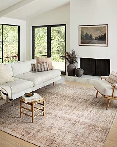 Amber Lewis x Loloi Georgie Collection GER-02 Ocean / Sand 8'4" x 11'6" Area Rug | Amazon (US)