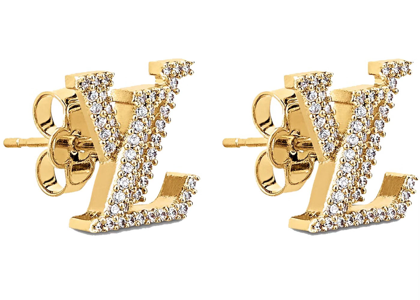 Louis Vuitton LV Iconic EarringsGold/Rhinestone | StockX