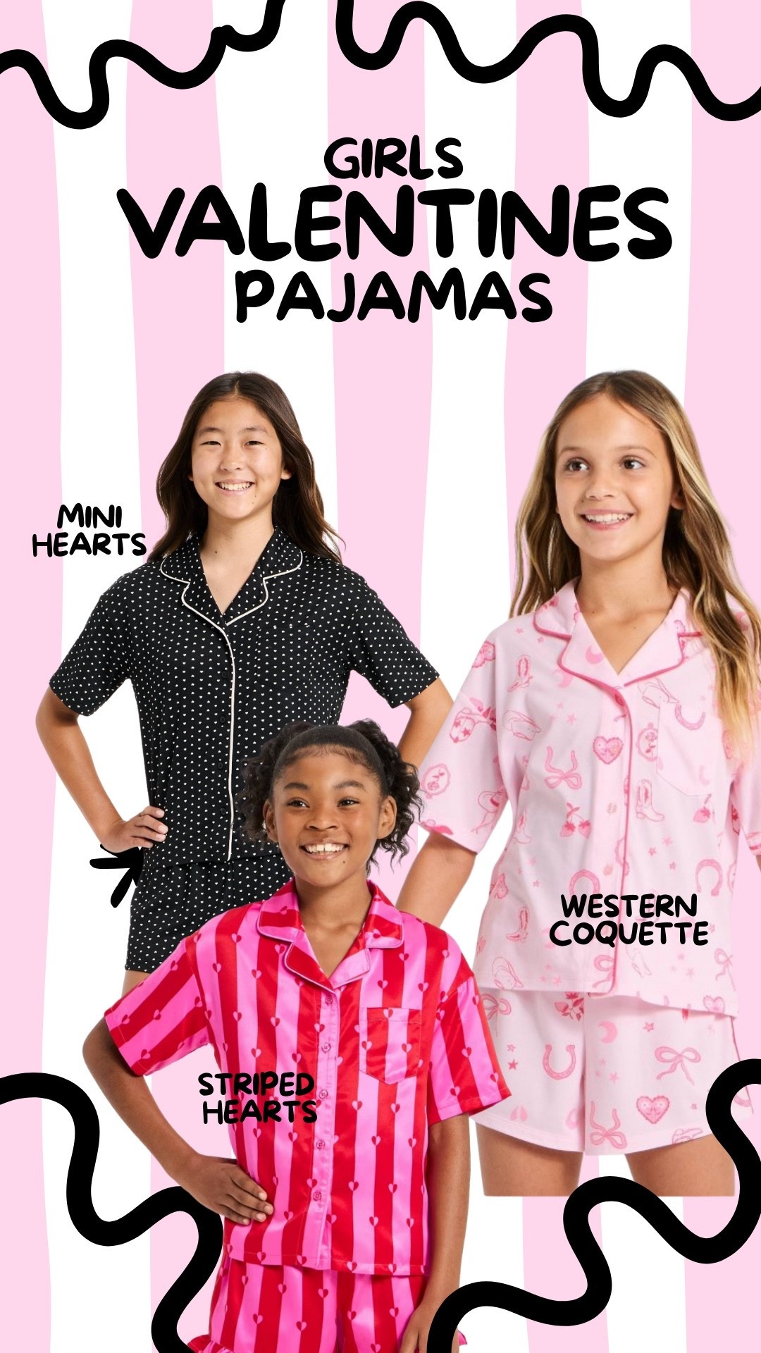 Cute new pajama prints for girls. These would be perfect to add to a love basket or valentines gift 💌


#target #tween #bows #western #coquette

#LTKKids #LTKmomlife #LTKFindsUnder50