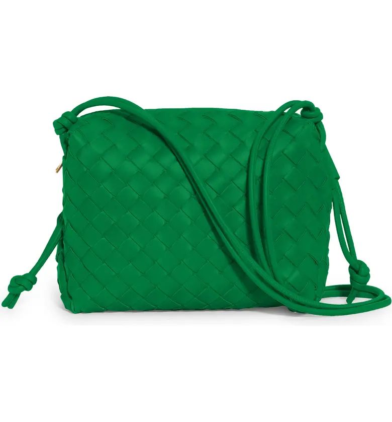 Small Intrecciato Leather Shoulder Bag | Nordstrom