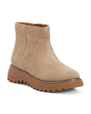 Chameli Suede Lug Ankle Booties | Marshalls