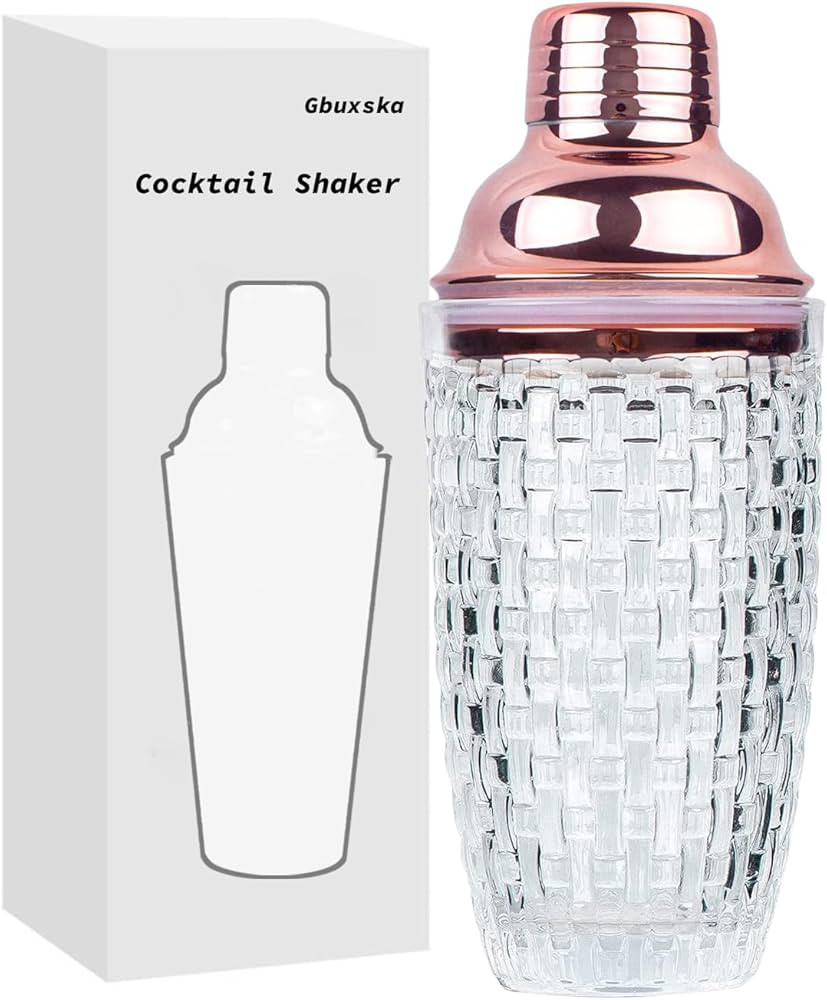 Gbuxska Glass Cocktail Shaker Set - Glass Shaker for Cocktails, Drink Shakers Cocktail and Cockta... | Amazon (US)