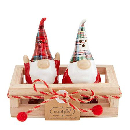 Mud Pie GNOME SALT AND PEPPER SHAKER 4 x 1 3/4 Dia | Crate 2 x 4 Multi | Walmart (US)