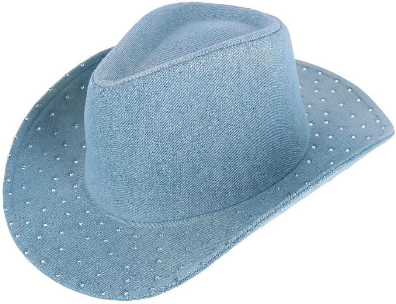 David & Young Women's Glitter Embellished Denim Cowboy Hat | Amazon (US)