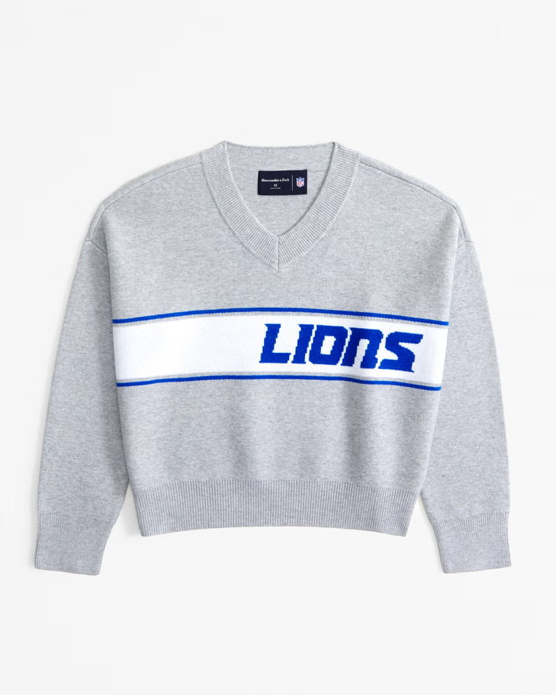 Detroit Lions LuxeLoft V-Neck Sweater | Abercrombie & Fitch (US)