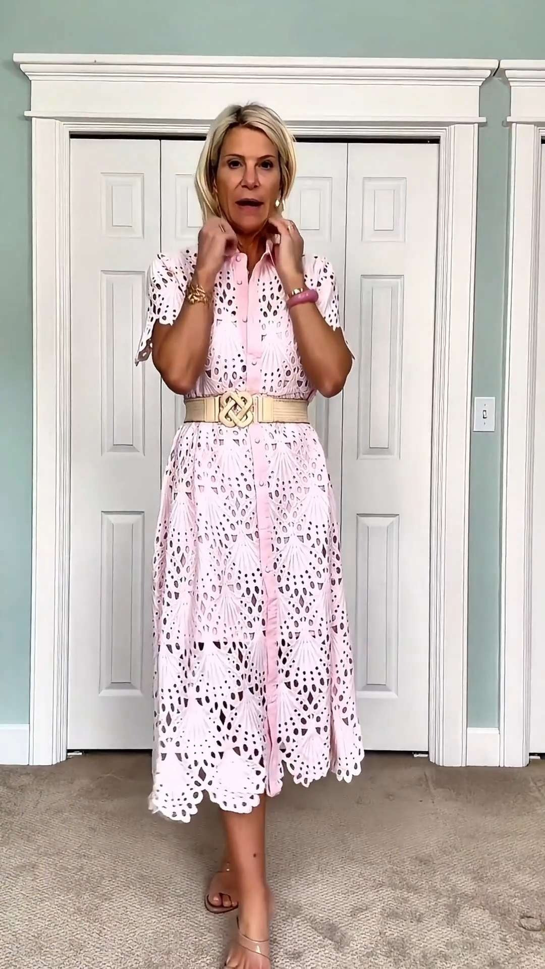 The intricate eyelet details, soft pink color, and flattering silhouette make this dress feel timeless, feminine, and incredibly special.  

 #LTKootd #LTKSeasonal #LTKWedding