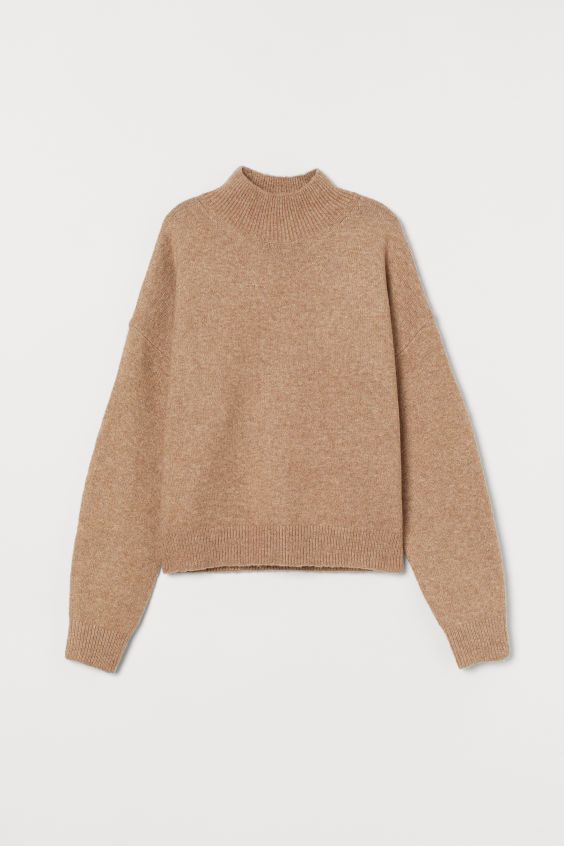 Knit Mock-turtleneck Sweater | H&M (US + CA)