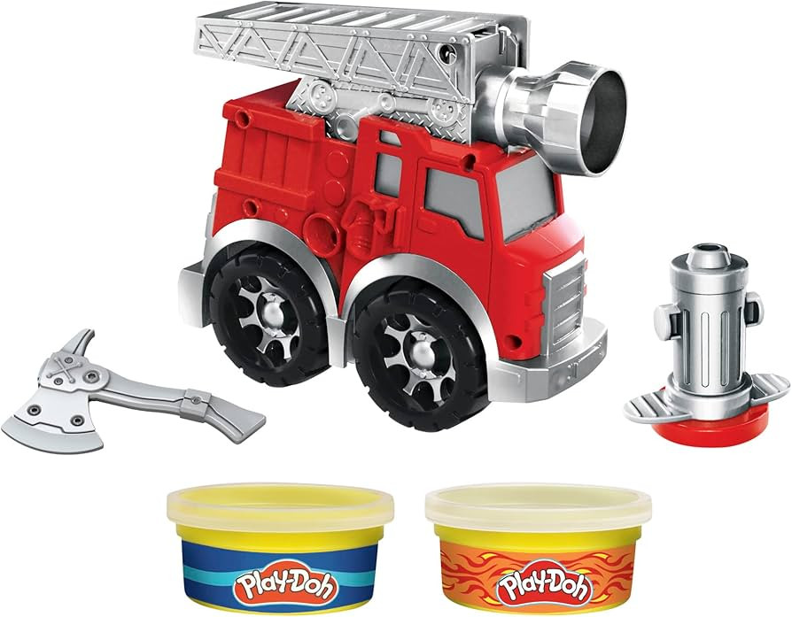 Play-Doh Wheels Fire Engine Playset with 2 Non-Toxic Modeling Compound Cans Including Water and F... | Amazon (US)