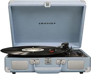 Crosley CR8005F-TN Cruiser Plus Vintage 3-Speed Bluetooth in/Out Suitcase Vinyl Record Player Tur... | Amazon (US)