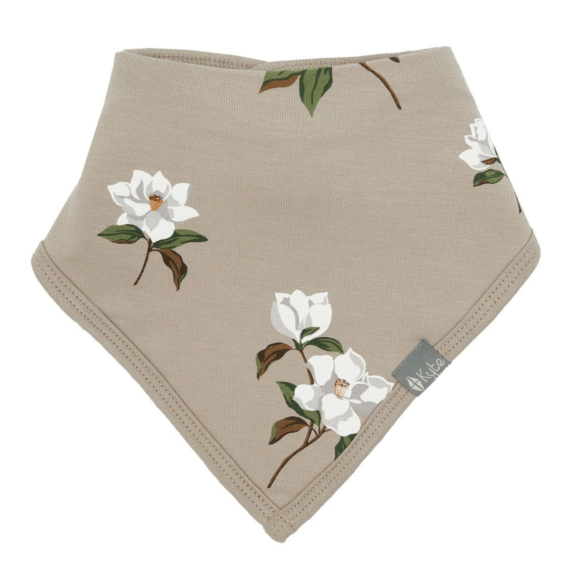 Bib in Big Khaki Magnolia | Kyte BABY