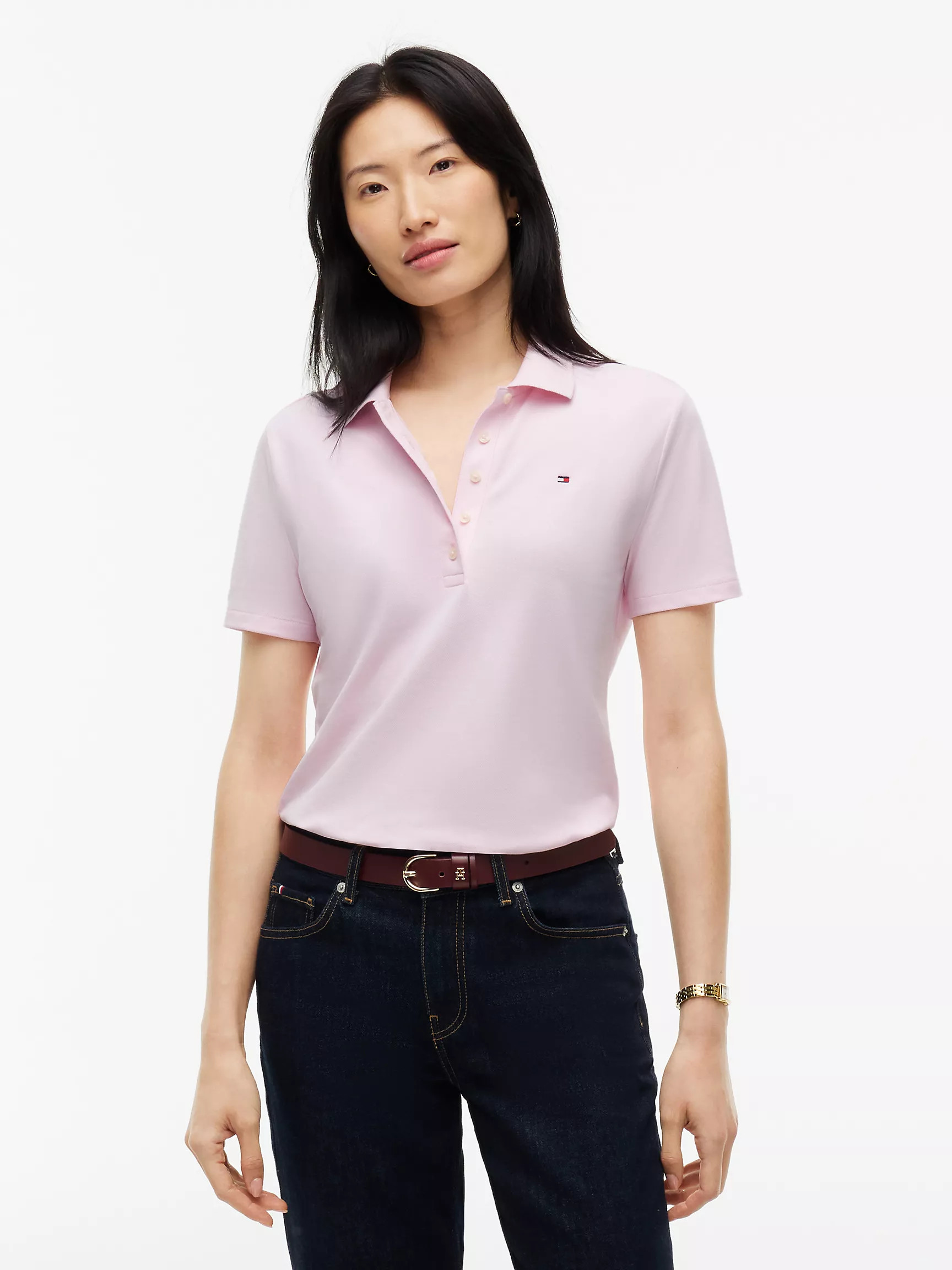 Classic Fit Stretch Cotton Polo | Tommy Hilfiger | Tommy Hilfiger (US)