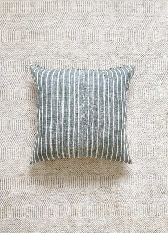 18x20 Tassel Stripe Pillow Case Handwoven Designer Textile | Etsy (US)