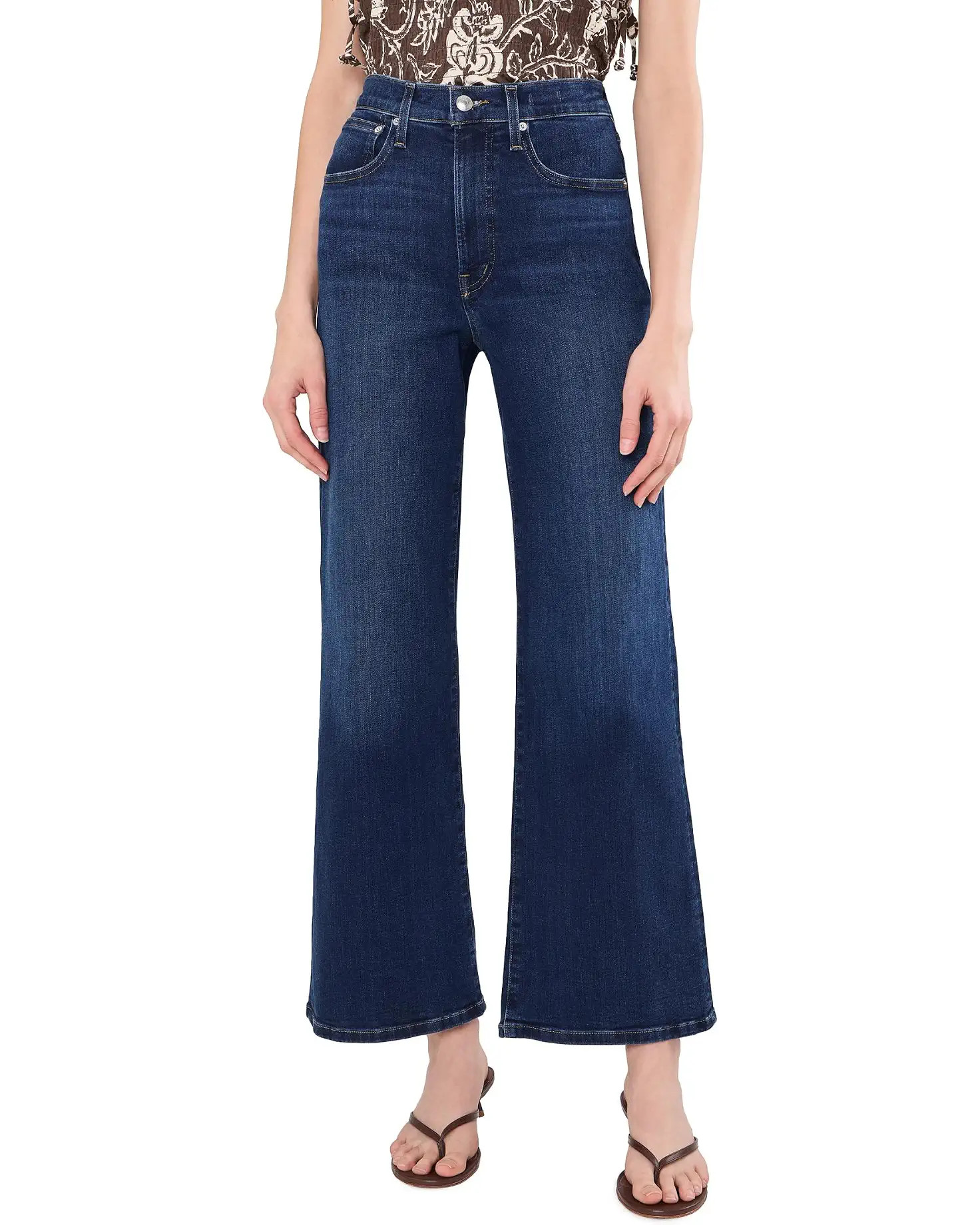 Women's Madewell The Wide Leg in Deep Ocean | Zappos.com