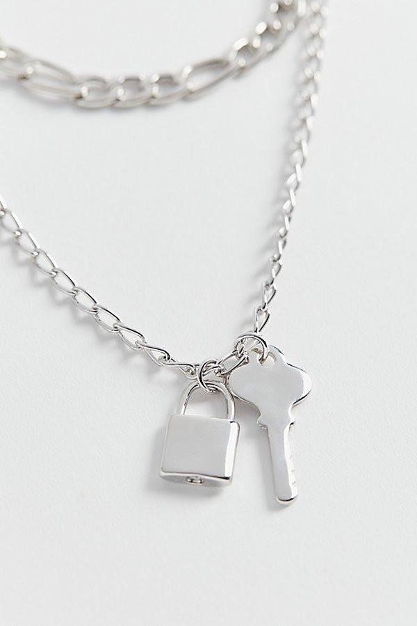 Lock And Key Layer Necklace | Urban Outfitters (US and RoW)