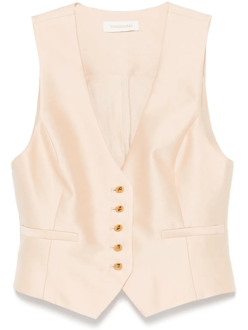 ZIMMERMANN Illuminate waistcoat - Neutrals | Farfetch Global