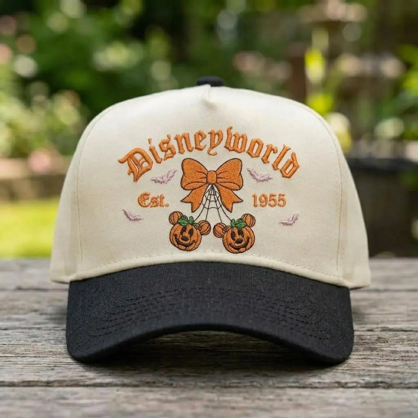 Coquette Halloween Disney Main Street Pumpkin Embroidered Hat, Mickey Pumpkin Fall Dad Cap, Spook... | Etsy (Global)
