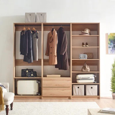 Kalinikos Freestanding Walk in Wood Closet System | Wayfair North America