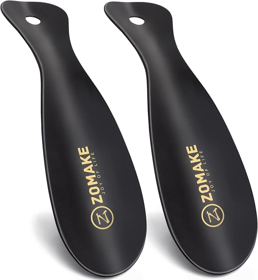 ZOMAKE Metal Shoe Horn,Small Travel Shoehorn for Men Women Kids, Portable Shoe Spoon Helper 7.5'' | Amazon (US)