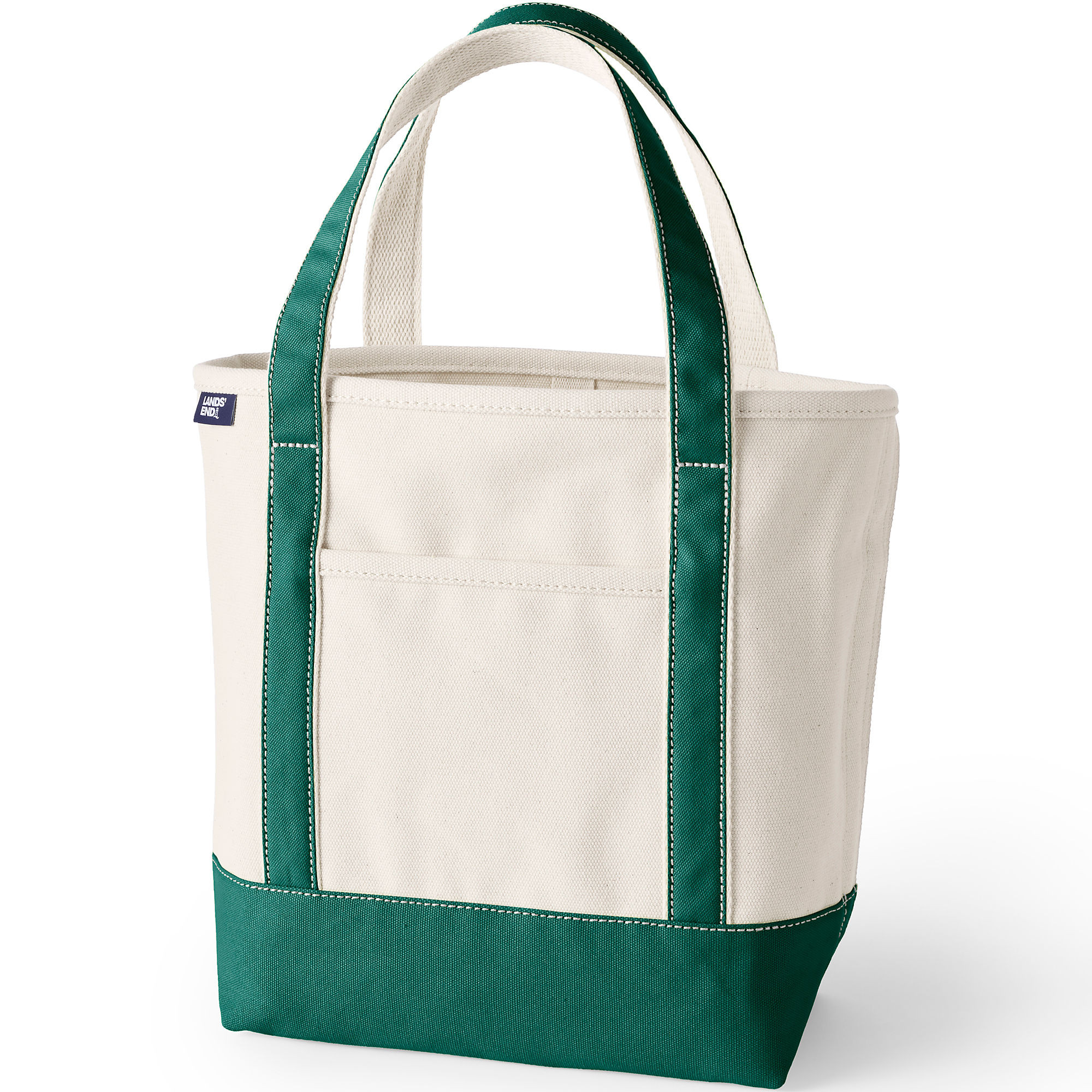 Medium Natural 5 Pocket Open Top Canvas Tote Bag | Lands' End (US)
