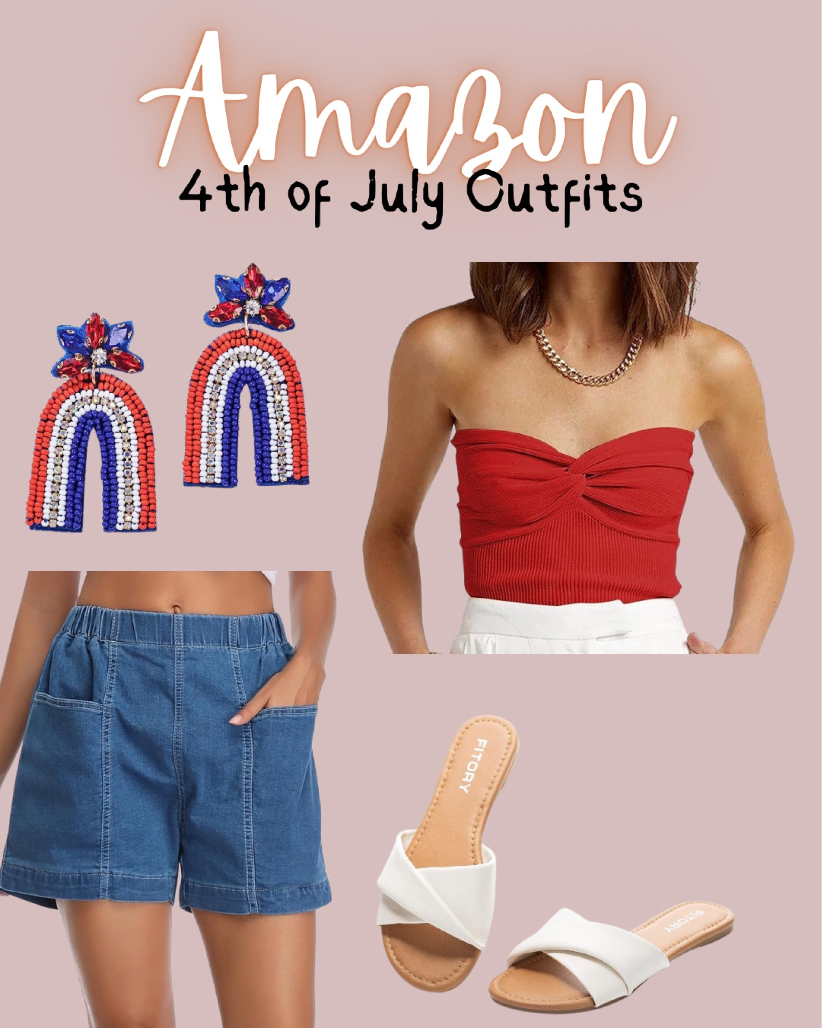 4th of July outfit ideas from Amazon, 4th of July outfit women
4th of July, Fourth of July, USA, patriotic outfits, pool party, amazon fashion, amazon outfit idea, red white and blue, white shorts, graphic tshirt, travel, summer ootd 

#LTKSeasonal #LTKParties #LTKStyleTip