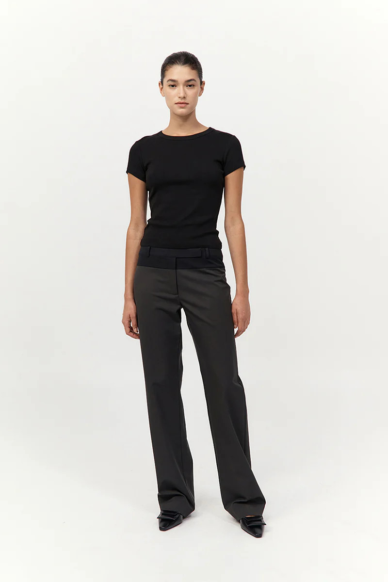 90s Splice Panelled Pants - Black Olive / Black | St. Agni (US, UK, EU)