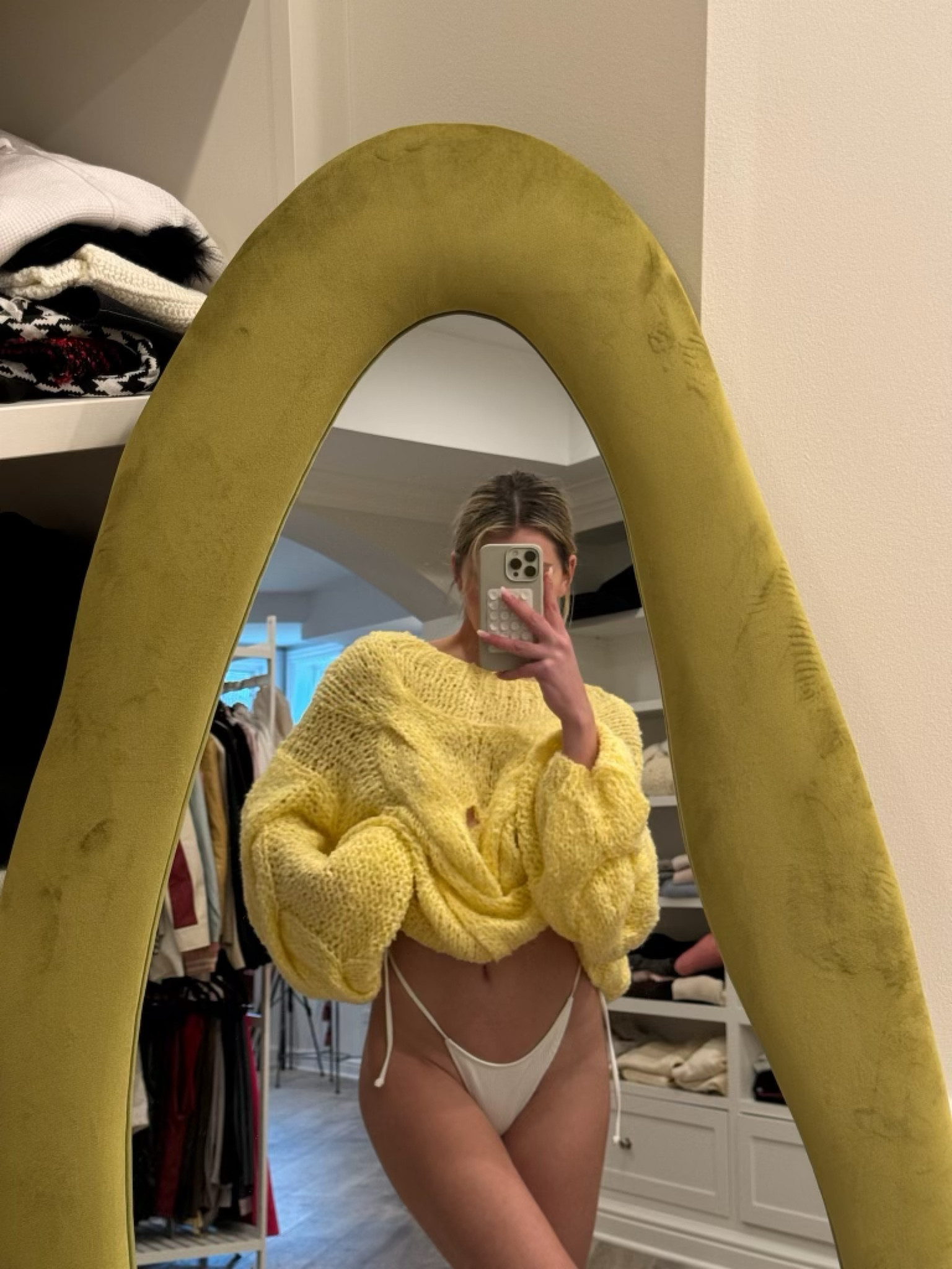 Sweater + swimsuit combo = 😍😍😍

Spring fashion - spring sweater - yellow chunky knit sweater - white bikini - spring swimwear - 

#LTKSeasonal #LTKstyletip #LTKswim