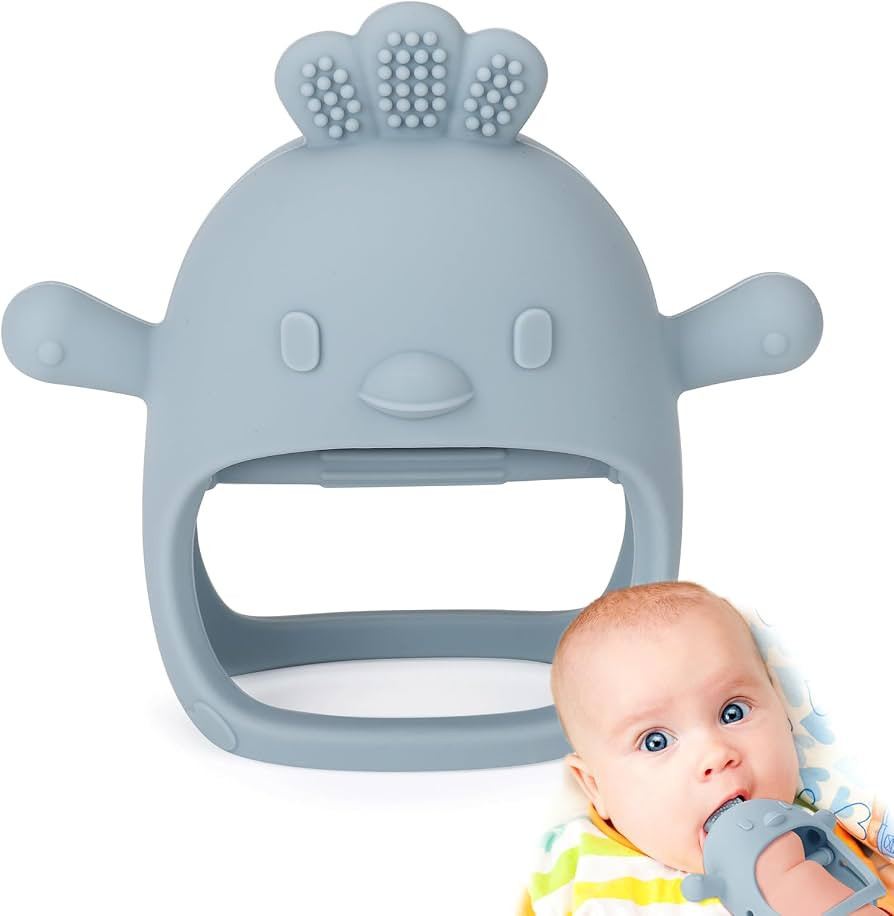 Socub Silicone Baby Teether Toy for Infants 3+ Months, BPA Free Anti-Drop Silicone Mitten Teethin... | Amazon (US)