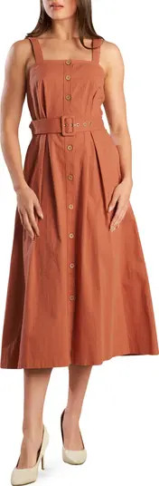 FREEMARKET Cotton Sleeveless Midi Dress | Nordstrom | Nordstrom