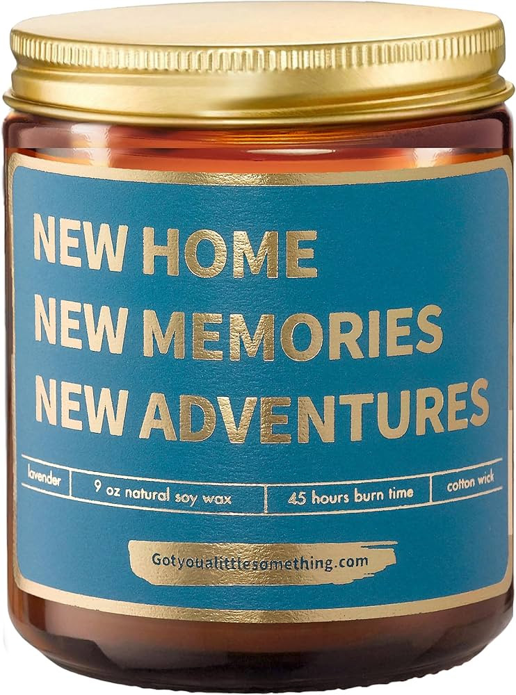 Housewarming Gifts for New Home - New Home Candle, Soy Wax, Lavender (9oz) ; New Apartment House ... | Amazon (US)