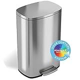 iTouchless SoftStep 13.2 Gallon Kitchen Step Trash Can with Odor Filter System, 2022 New Model 50 Li | Amazon (US)