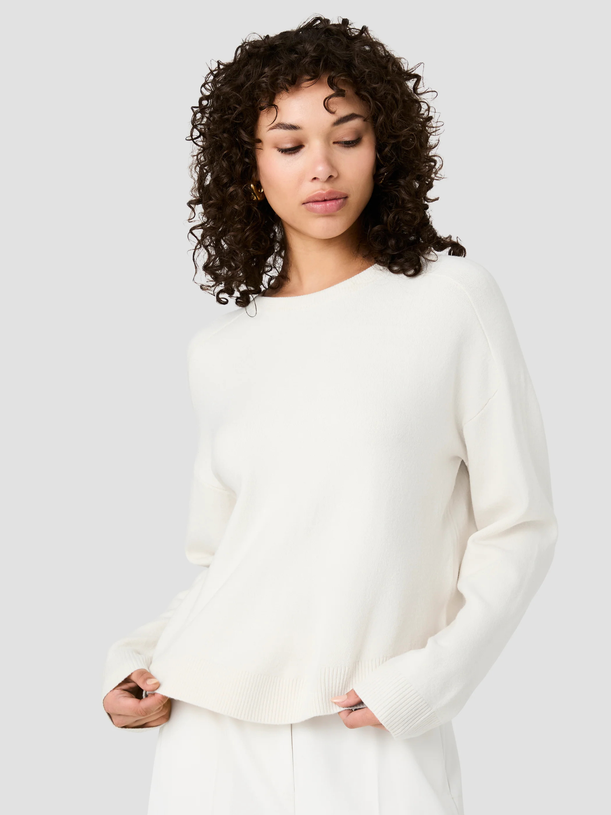 BABYSOFT OVERSIZED CREW NECK PULLOVER | French Connection (US)