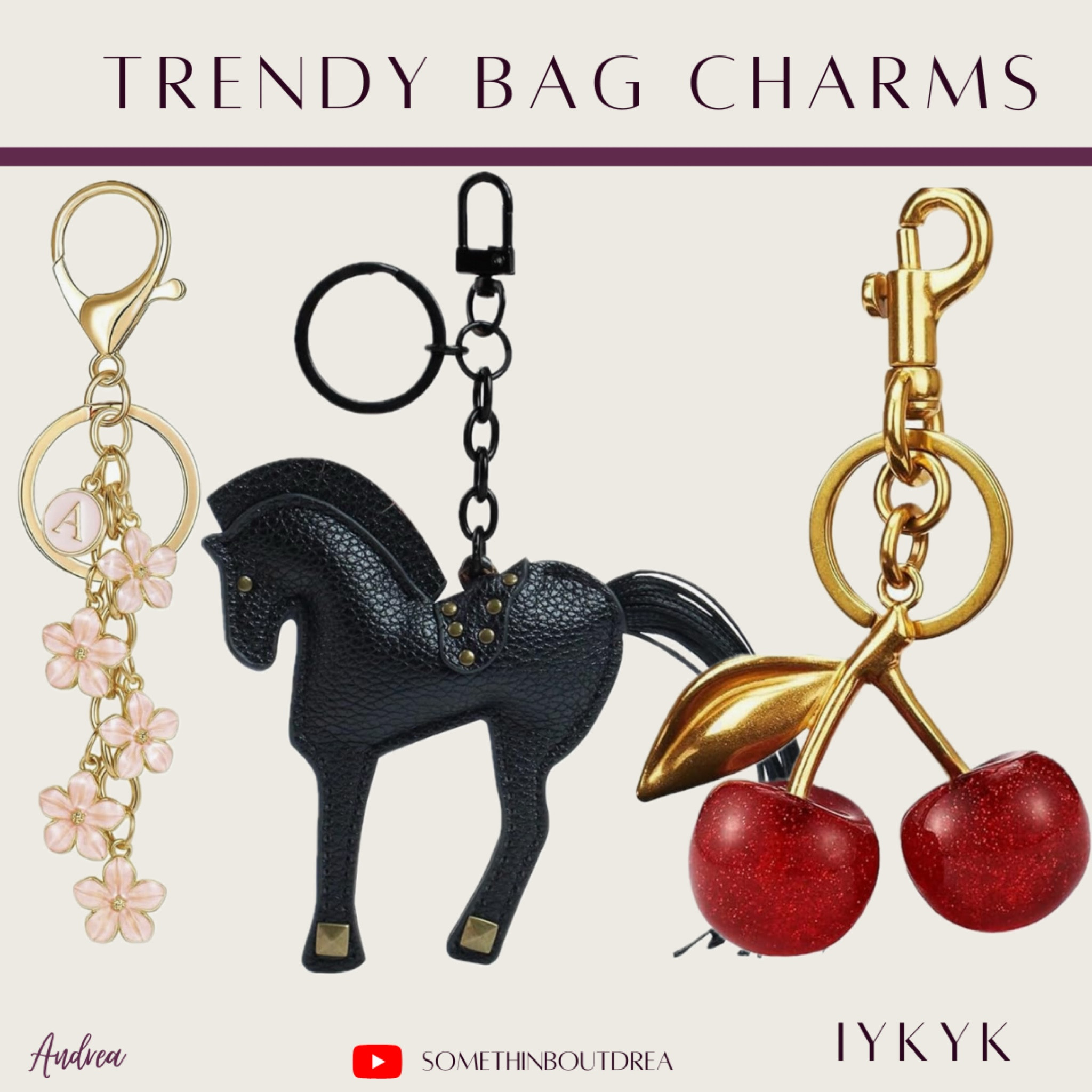 Top bag charms #pursecharms
#bagcharms


#LTKFindsUnder100 #LTKItBag #LTKStyleTip