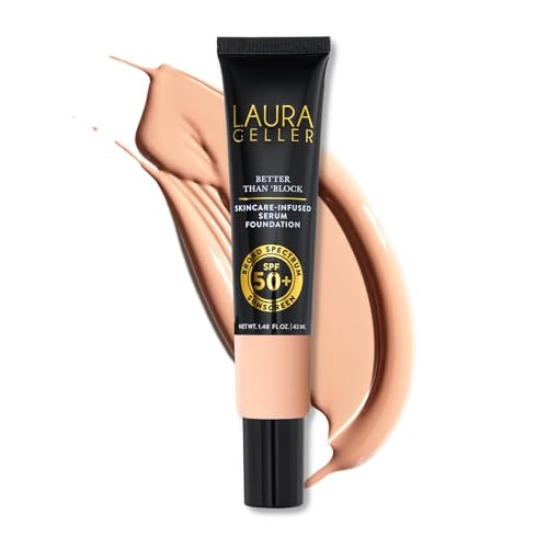 LAURA GELLER NEW YORK Better Than ‘Block Skincare-Infused Serum Foundation with Broad Spectrum SPF 50+, Fair | Amazon (US)