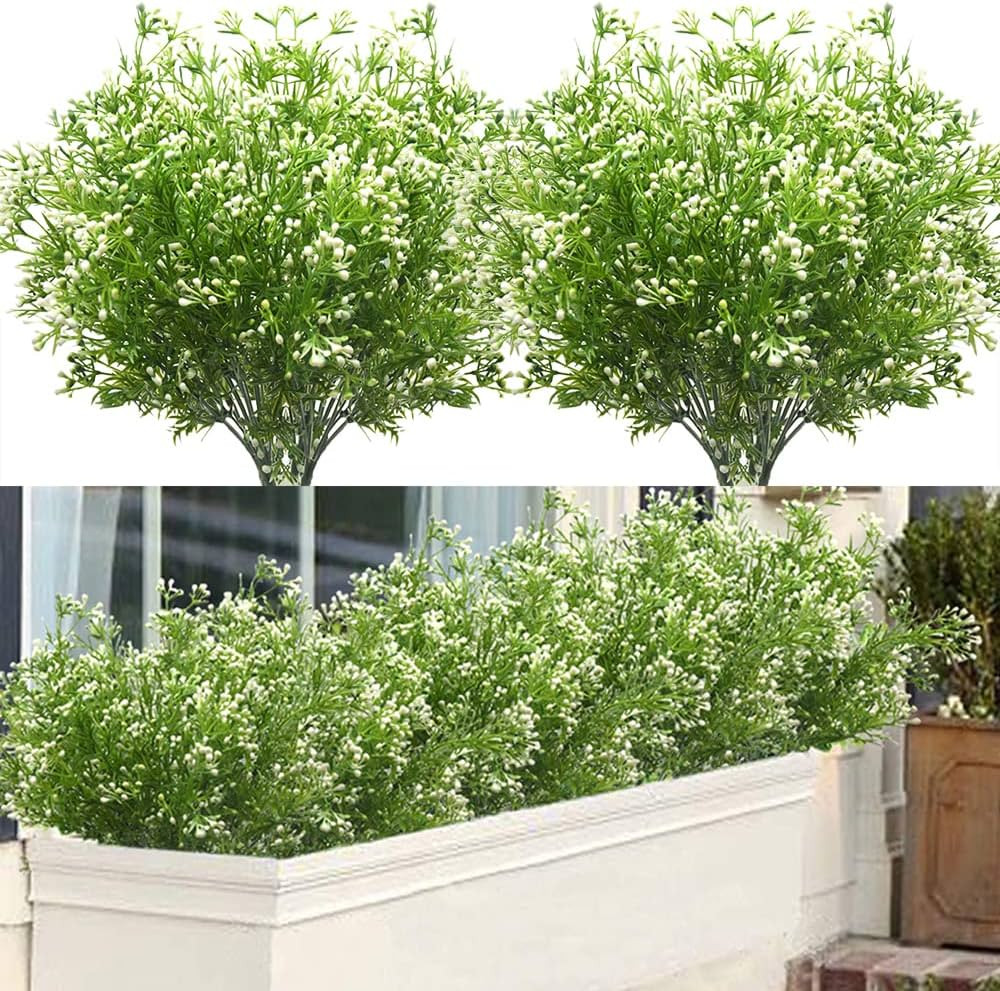 Outdoor Artificial Plants & Flowers Fake Outdoor Plants Artificial Shrubs for Outdoors Plastic Fl... | Amazon (US)