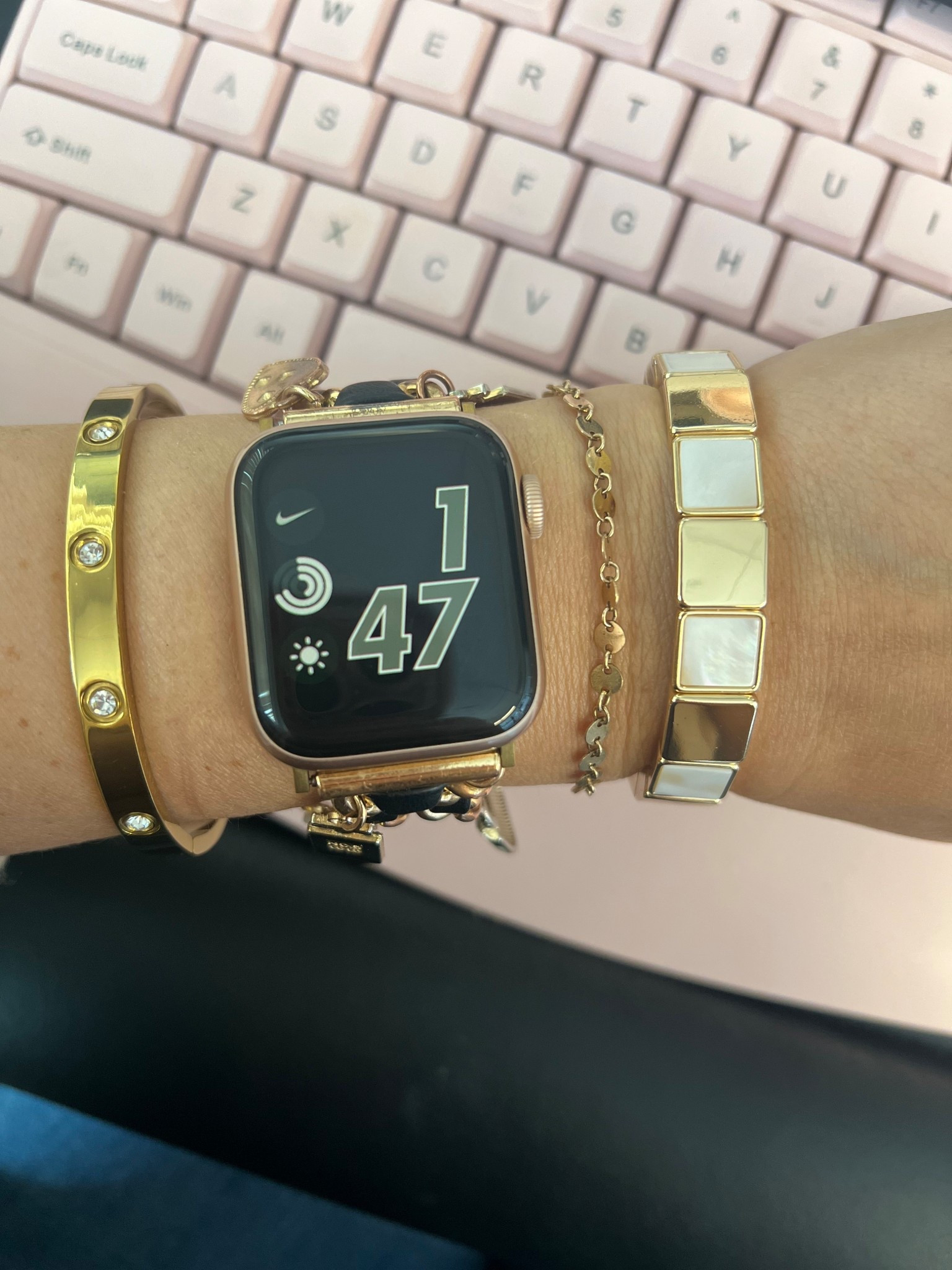 Wrist line up 🖤
#jewelry 

#LTKU #LTKStyleTip #LTKFindsUnder50