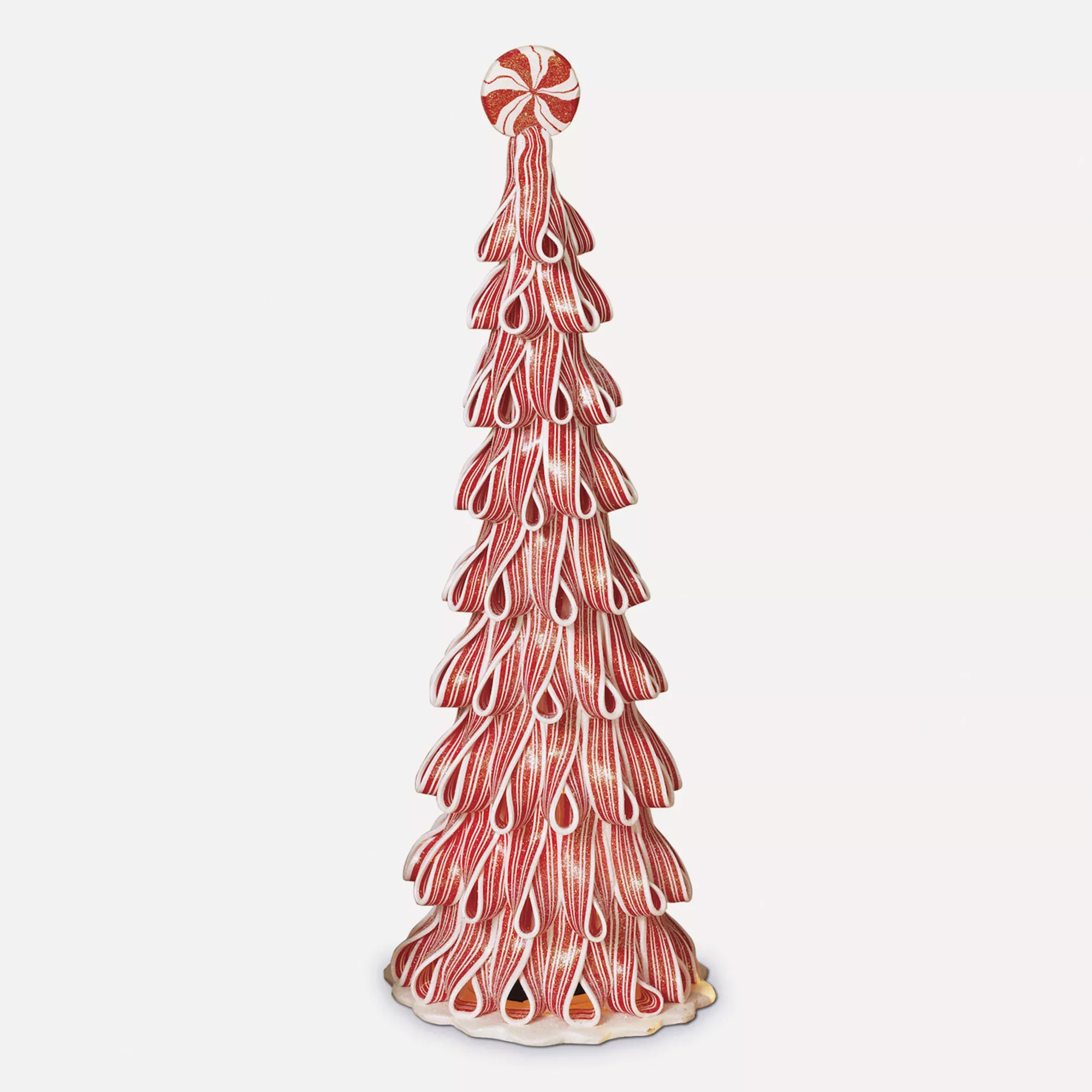 9-in. LED Artificial Peppermint Tree Table Decor | Kohl's