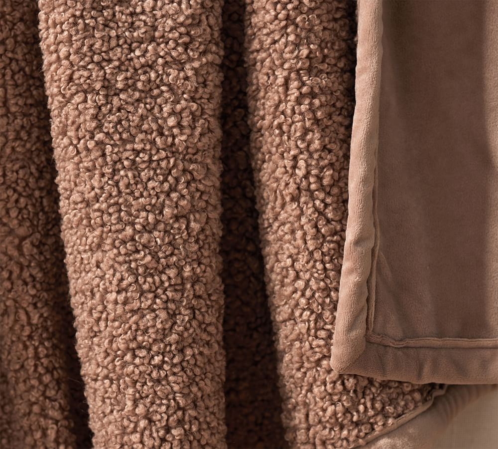 Cozy Teddy Faux Fur Throw | Pottery Barn (US)