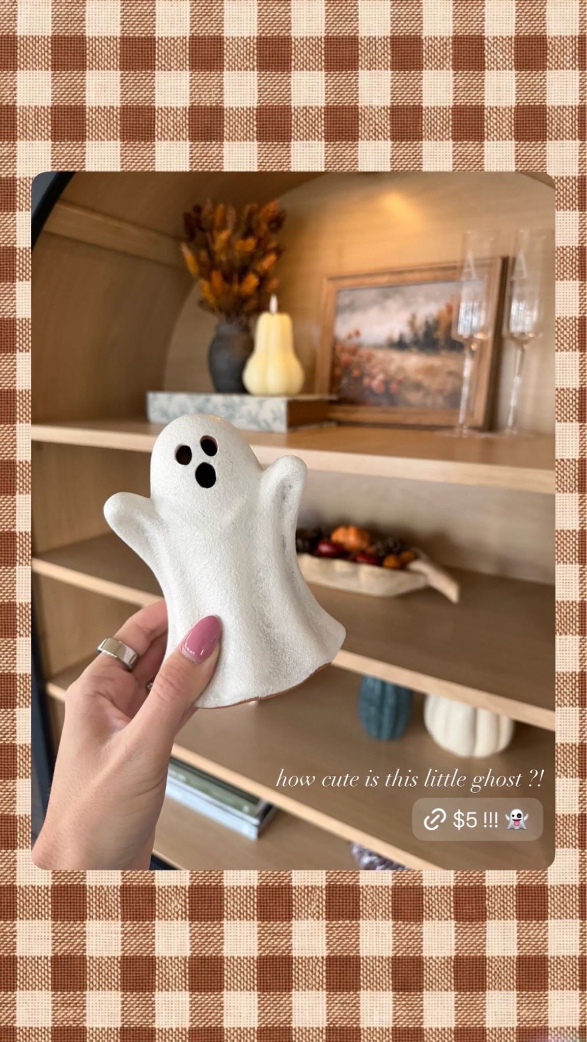 How cute is this little ghost?! And only $5!!! Perfect for a shelf to add a little spook to your fall decor!

#LTKSeasonal #LTKHome #LTKSaleAlert