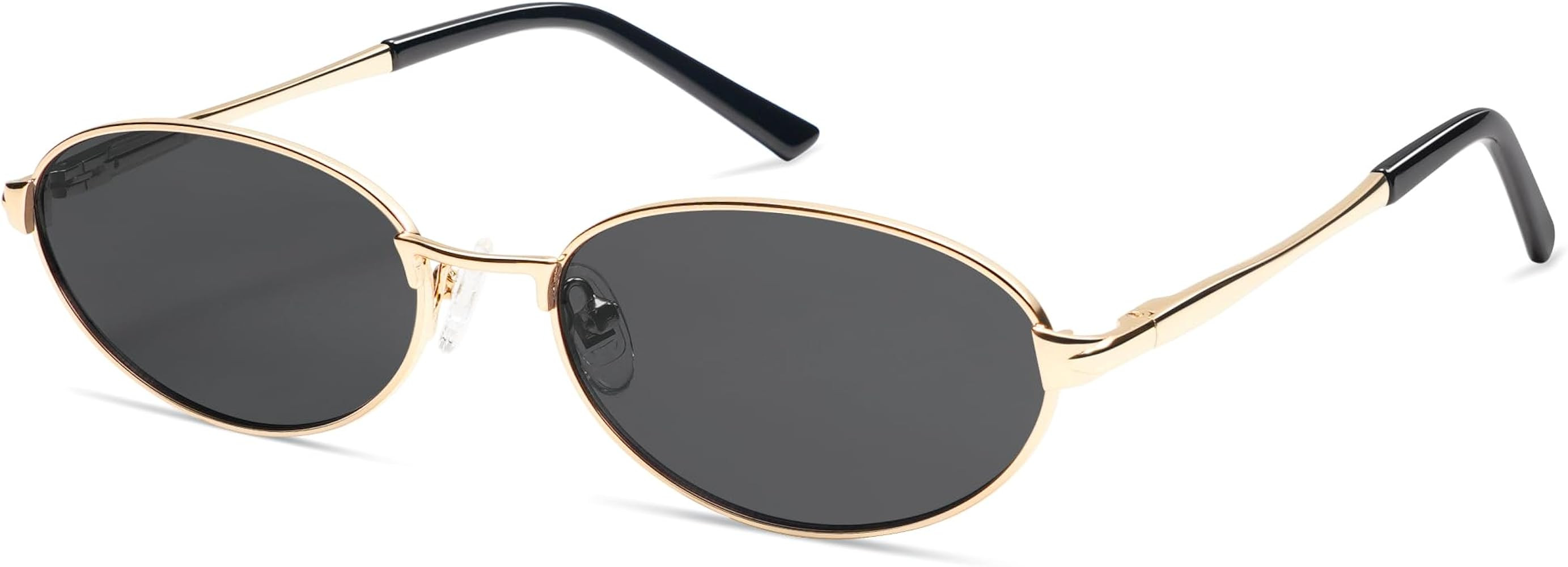 Retro Oval Sunglasses for Women Mens with Spring Hinge Sunnies AP3696 | Amazon (US)