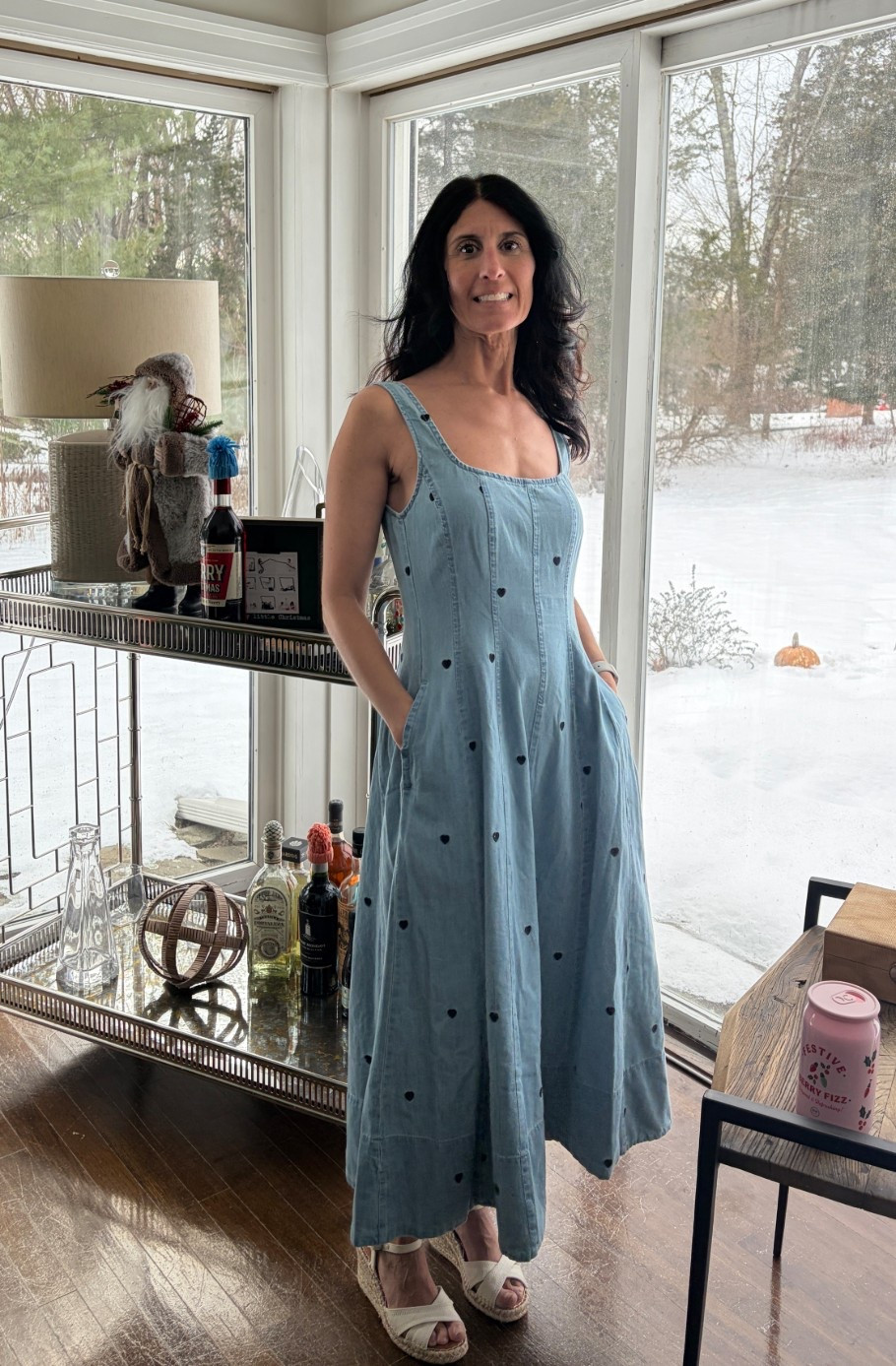Nothing like trying on sundresses when there’s a full blanket of snow outside! But we’re headed for California in just a couple weeks and I can’t wait to sport this adorable dress for dinner out! I just really need to work on that tan!! 

#LTKFindsUnder50 #LTKTravel #LTKSeasonal