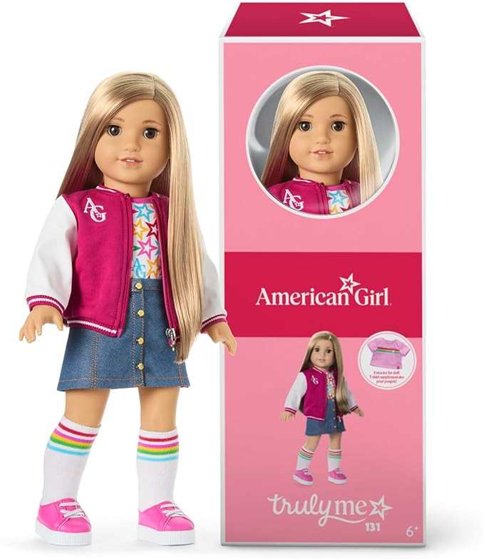 American Girl, Truly Me 18-inch Doll #131 with Brown Eyes, Straight Blonde Hair, Light-to-Medium ... | Amazon (US)